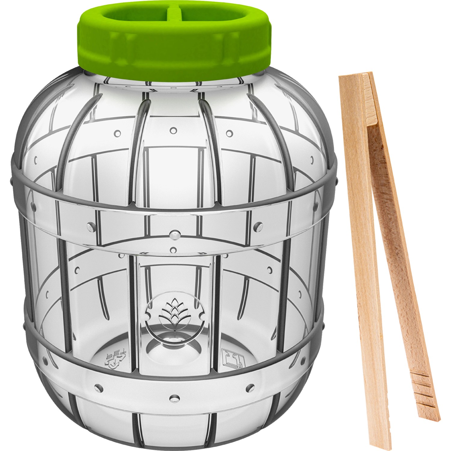 Wielofunkcyjny słoik do kiszenia + szczypce - 5l