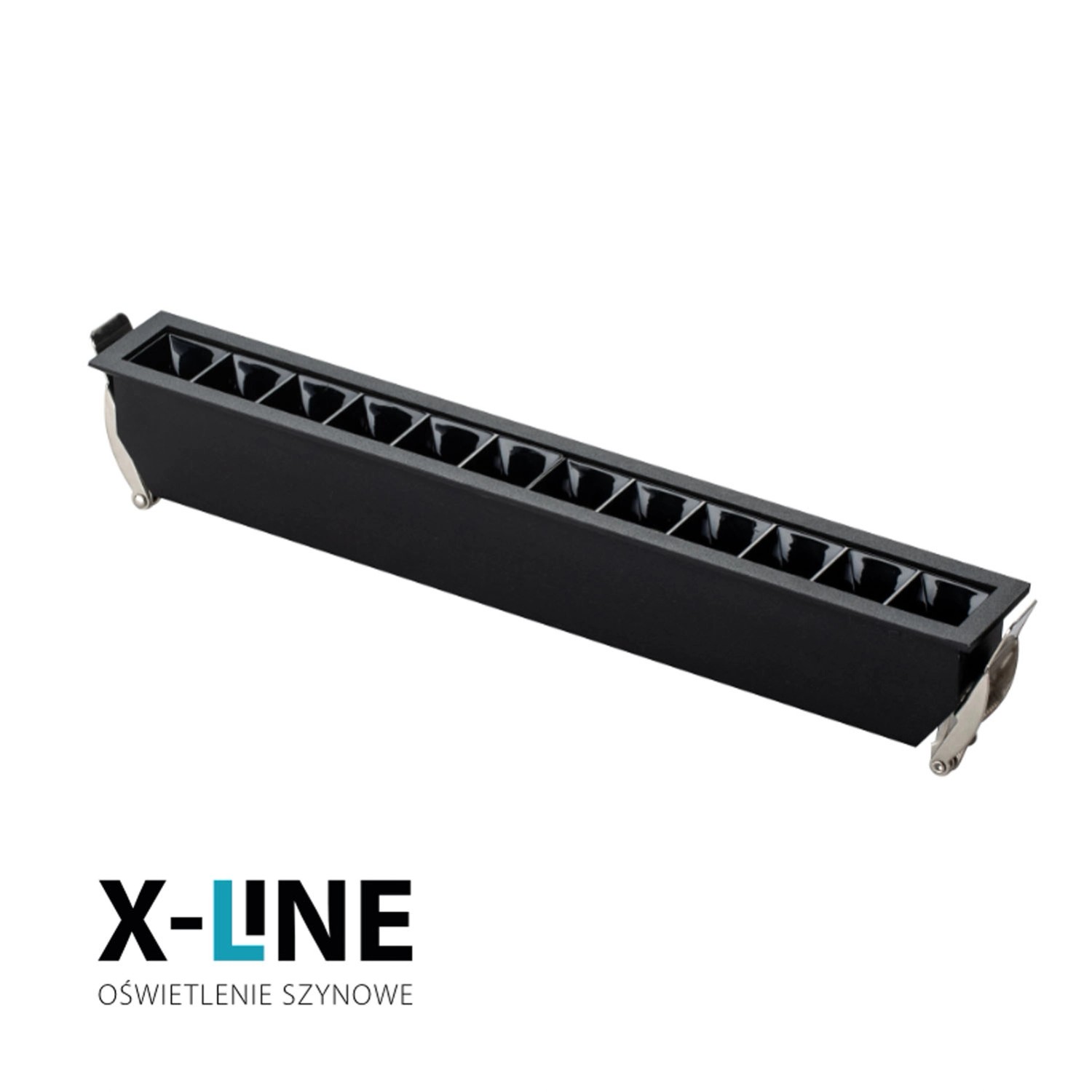 DPM Listwa LED podtynkowa liniowa 12W 4000K 1080lm czarna