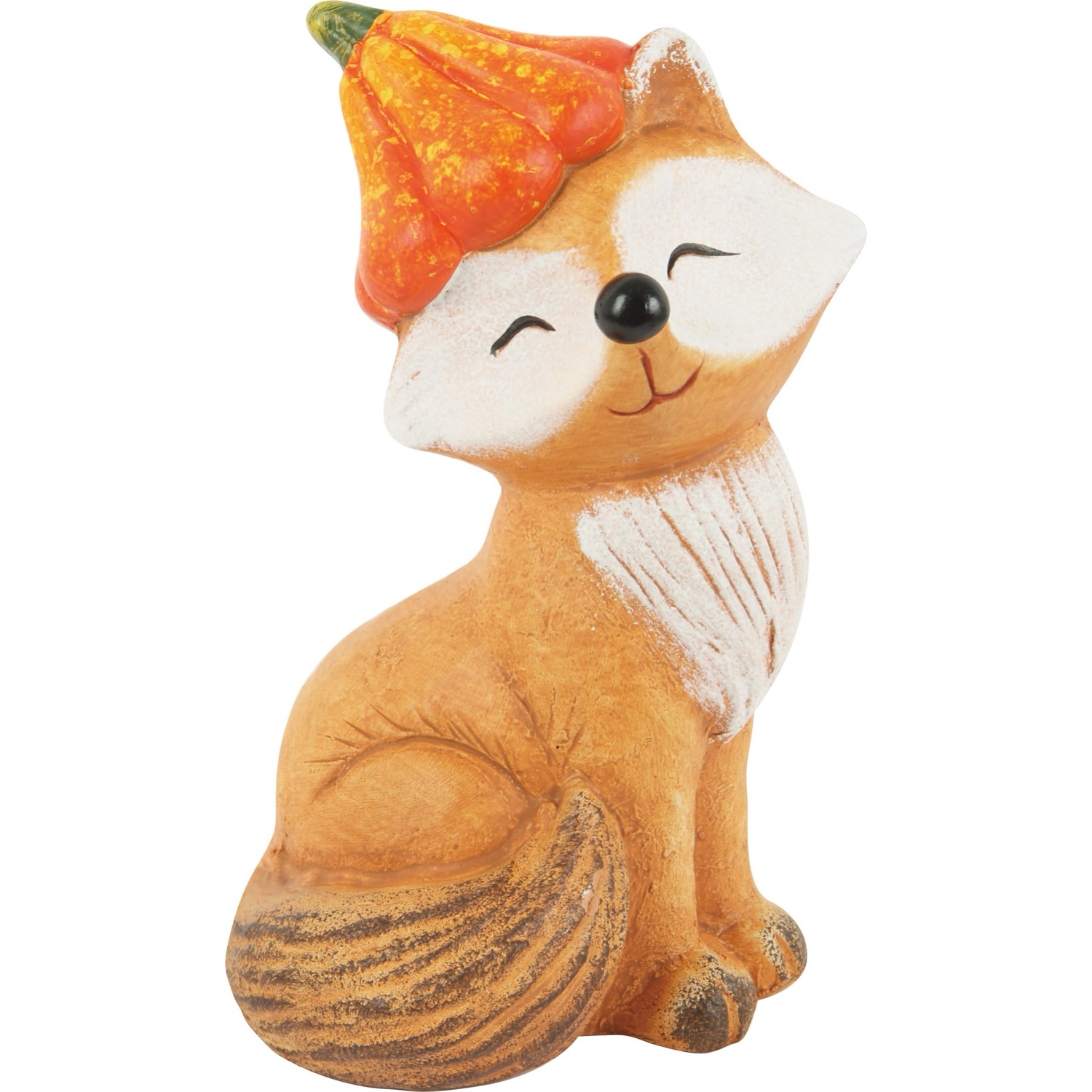 Figurka dekoracyjna LISEK Z DYNIĄ - wys. 17 cm