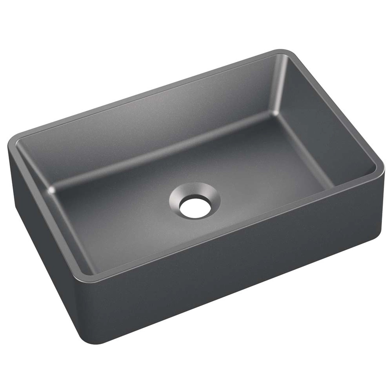 Axis Umywalka RAVA 45 nablatowa granitowa grafitowy