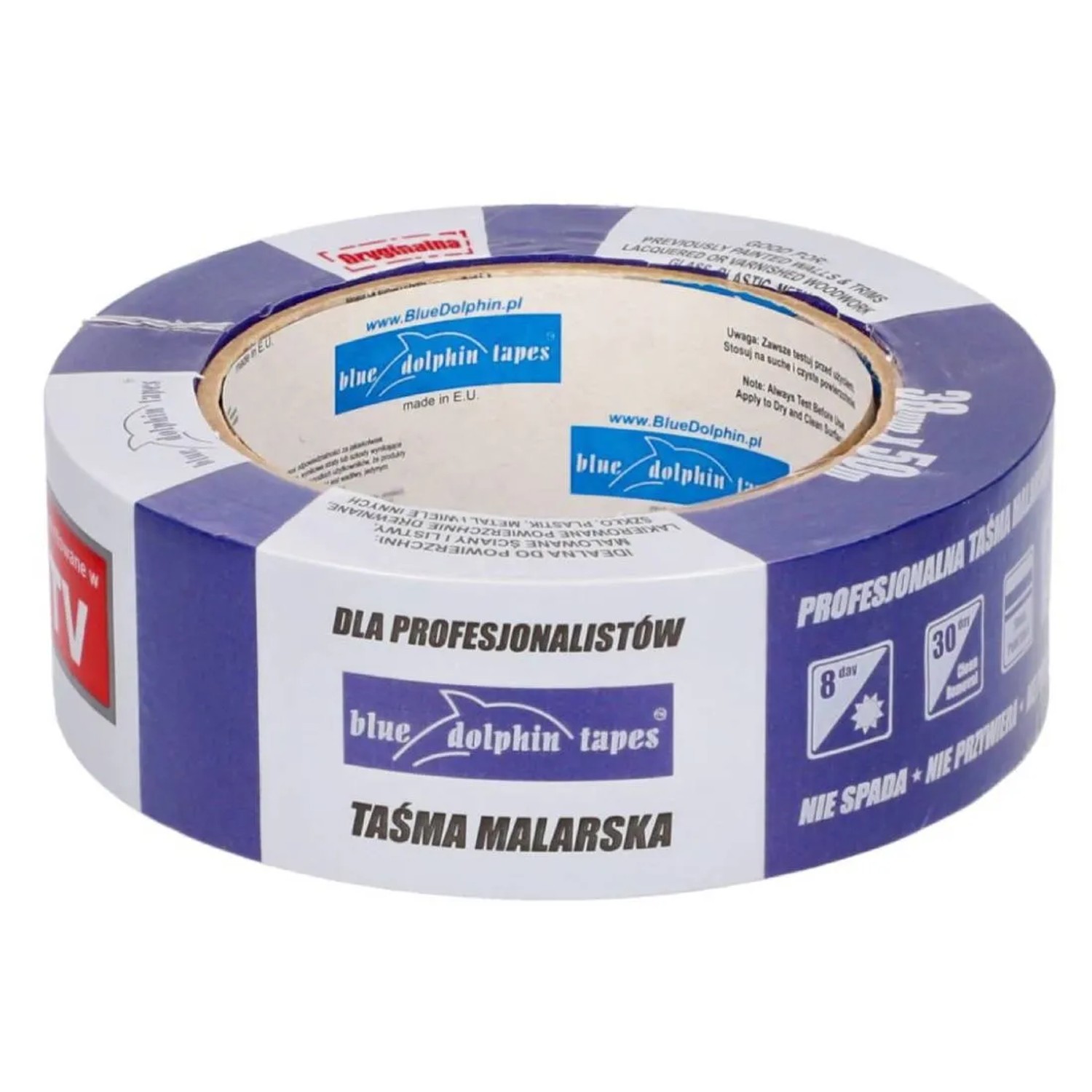Taśma malarska 38 mm x 50 m Blue Dolphin