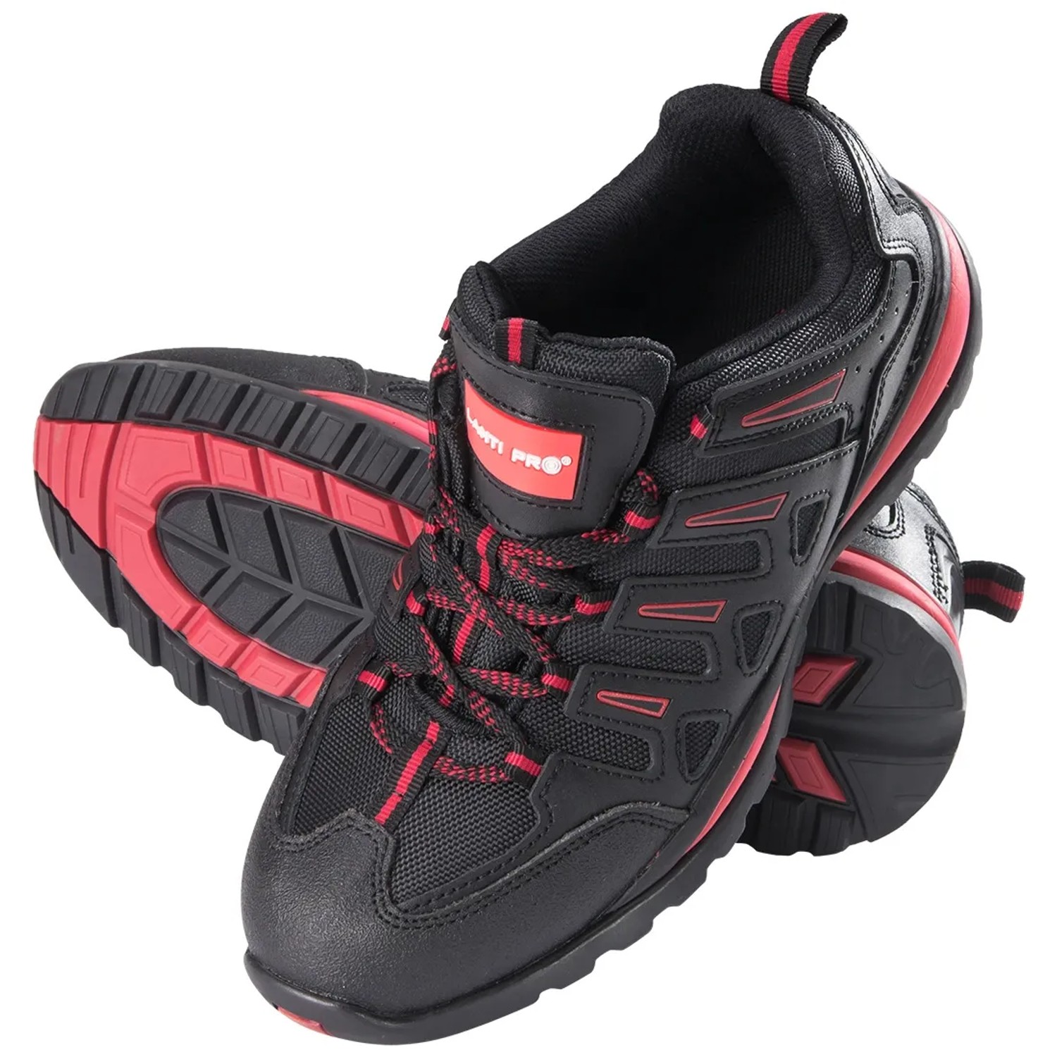 Lahti Pro Półbuty skórzane OXF czarno-czerwone SB SRA rozm. 39