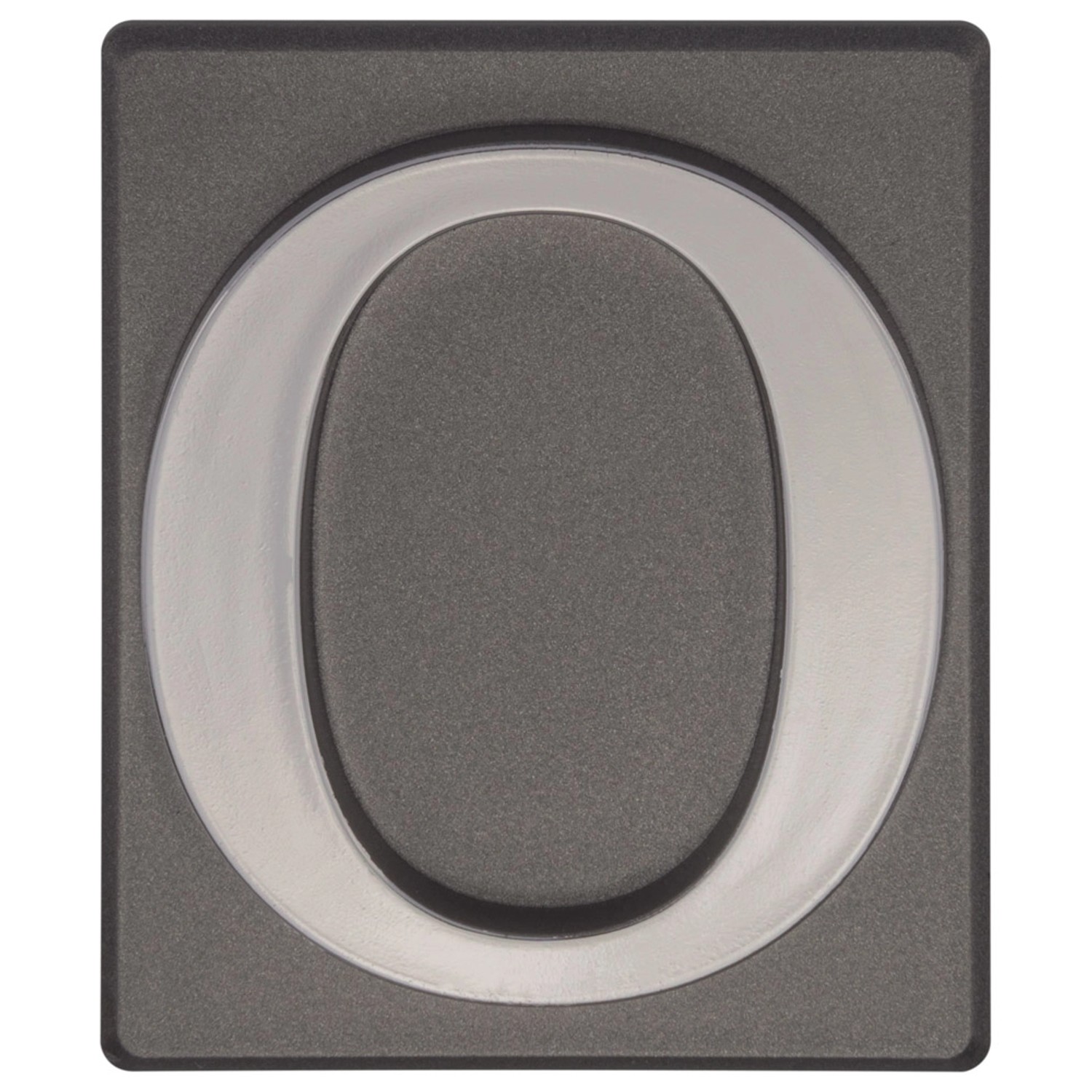 Metro Cyfra 0 plastikowa samoprzylepna grafitowa wys. 4,7cm