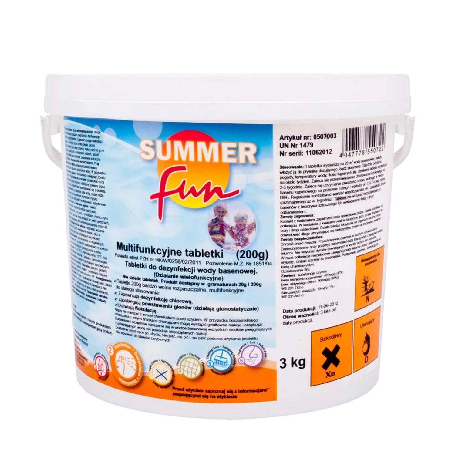 Summer Fun Chemochlor T multitabletki 200 g 3 kg