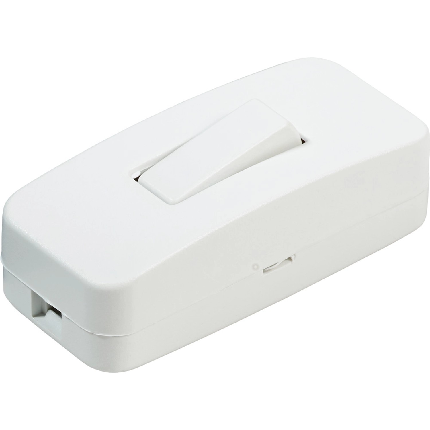 LUX Wyłącznik przelotowy biały