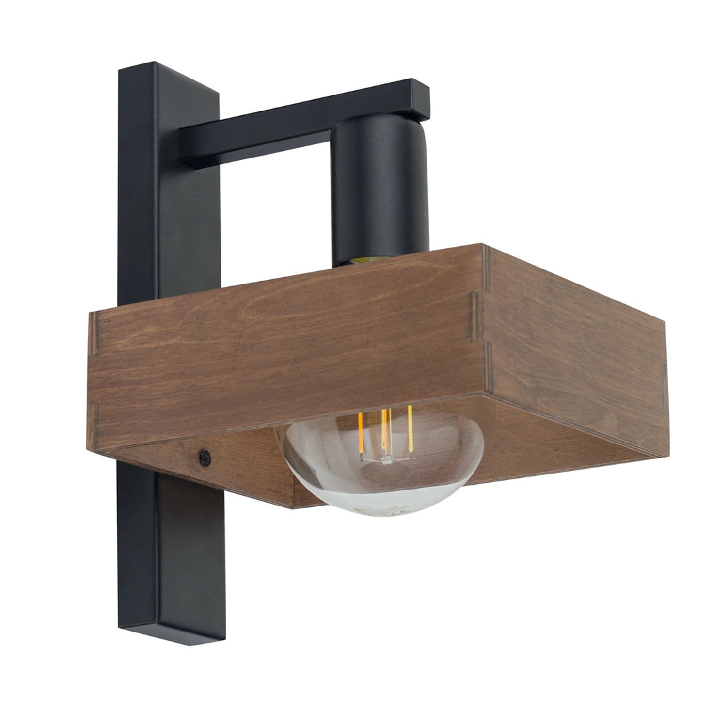 Sigma Kinkiet ROBIN czarno-brązowy 1x60W E27