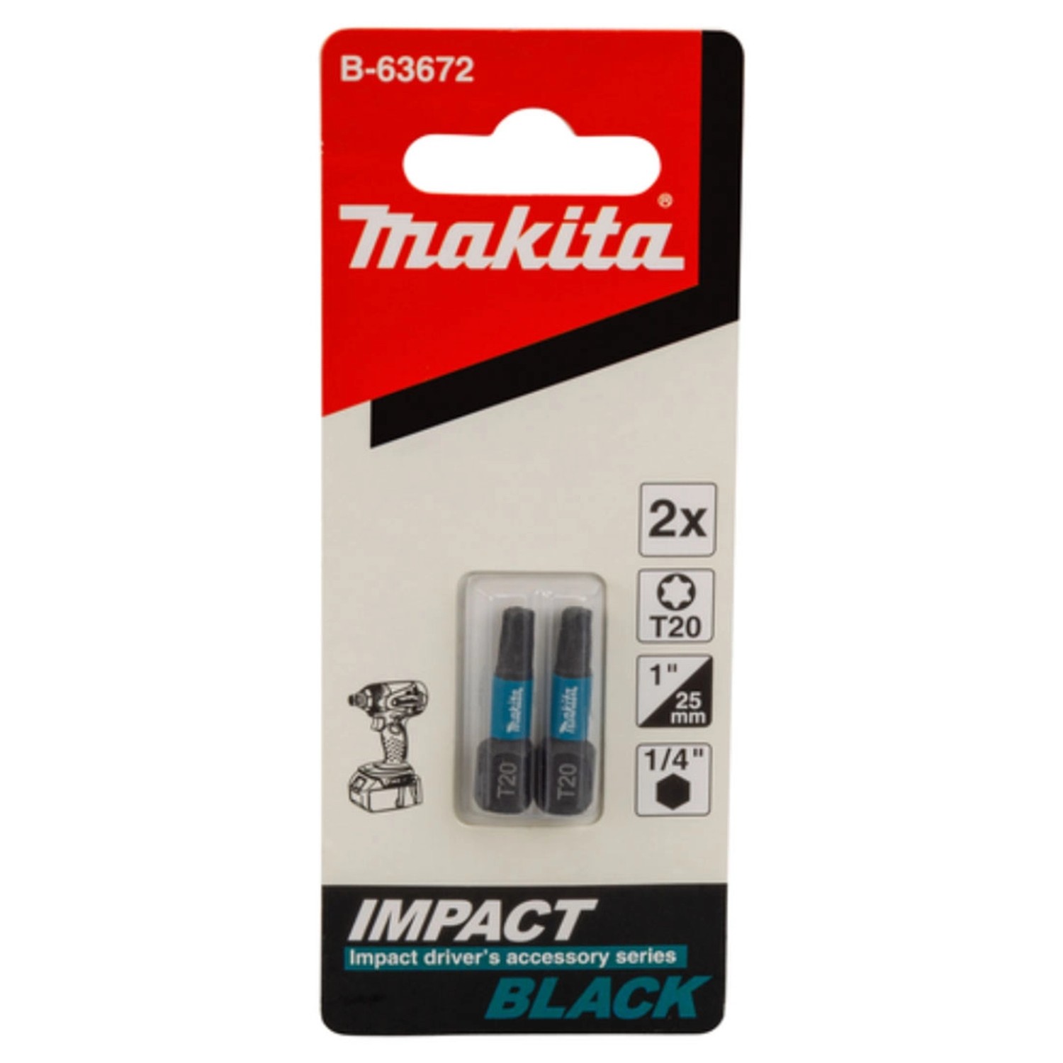 Makita Końcówka Impact Black T20-25 MM