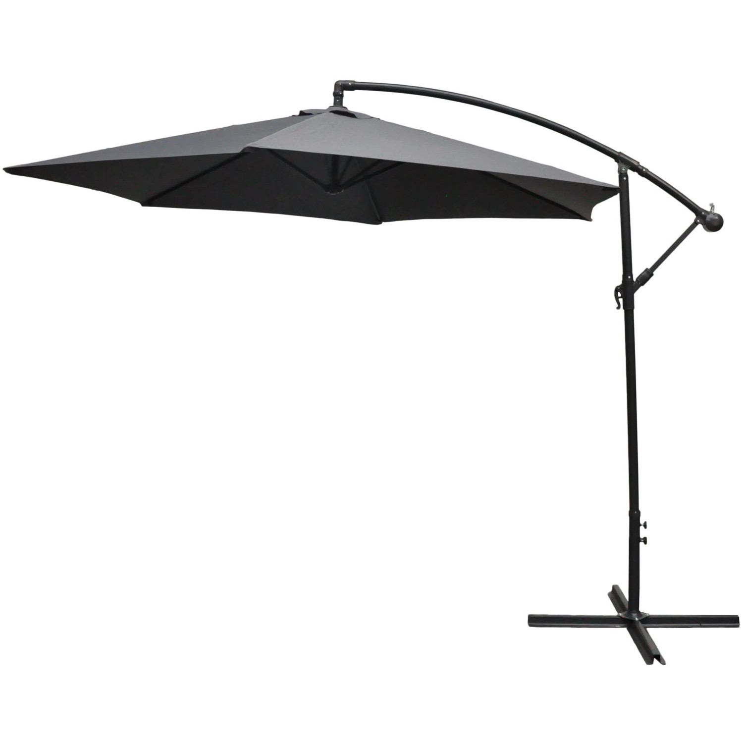 Parasol ogrodowy BANANA szary - 300 x 300 cm