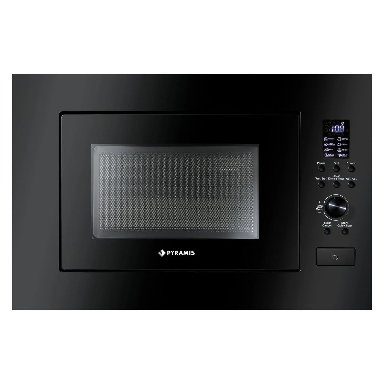 Pyramis Kuchenka mikrofalowa czarna 30 cm