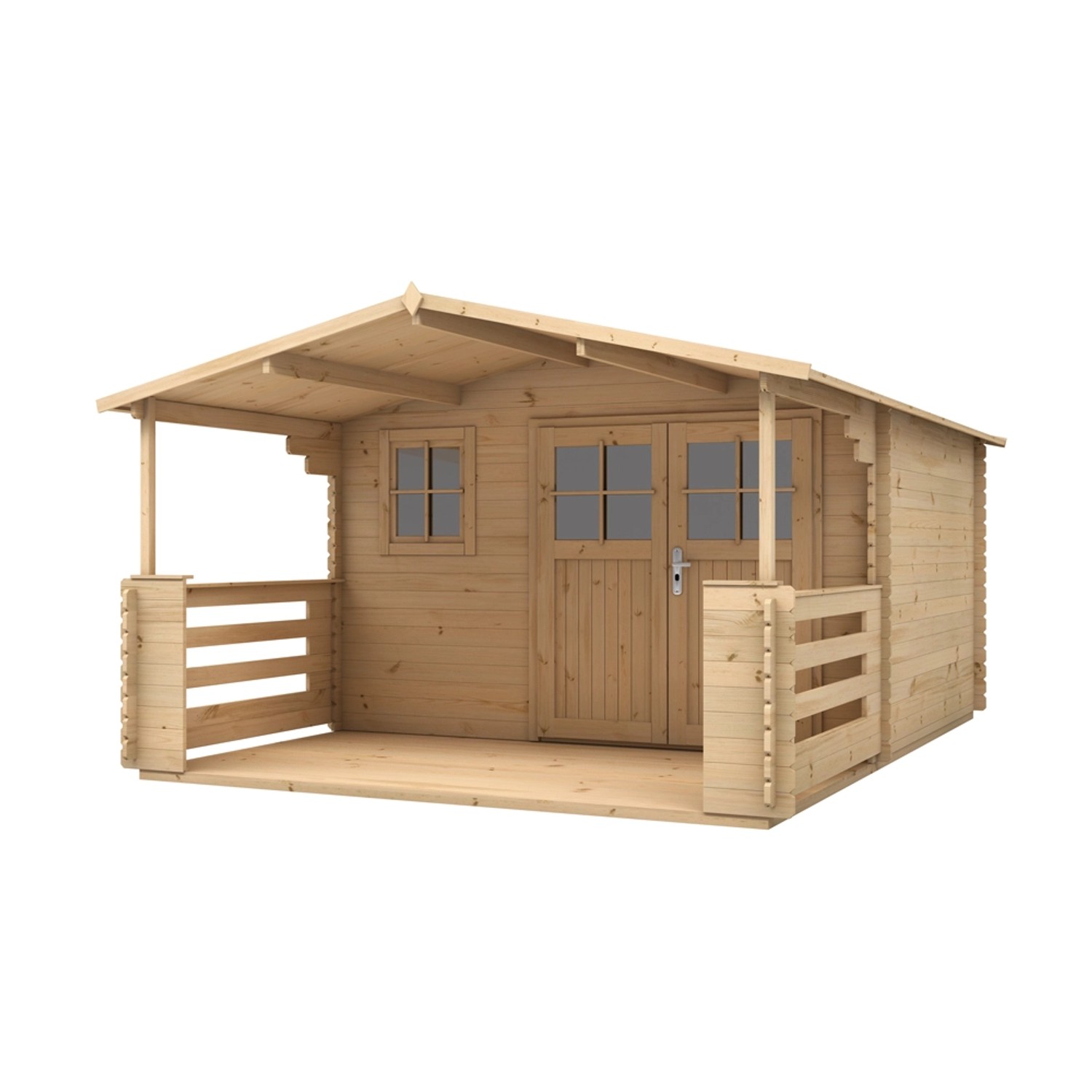 Domek ogrodowy Agawa z podłogą - 391,4 x 512, wys. 234 cm