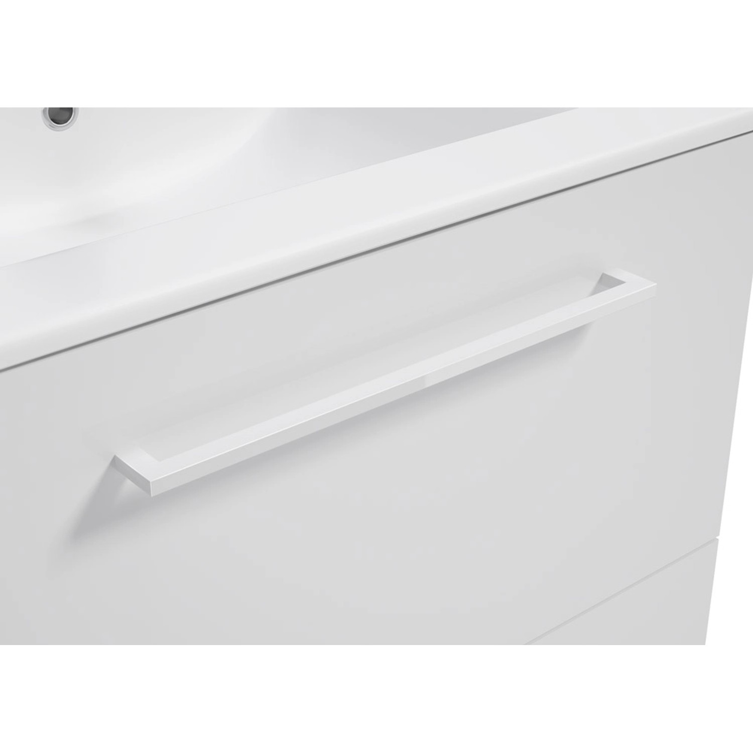 Defra Uchwyt metalowy Metro biały połysk 20 cm