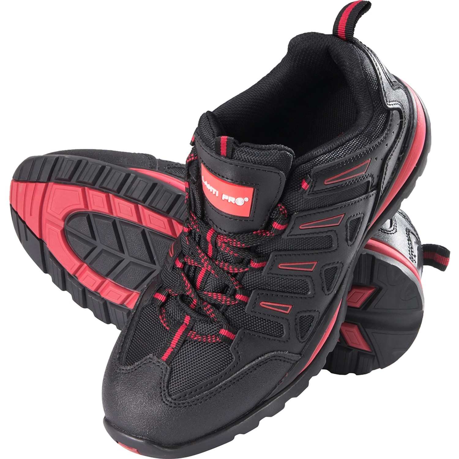 Lahti Pro Półbuty skórzane OXF czarno-czerwone SB SRA rozm. 42