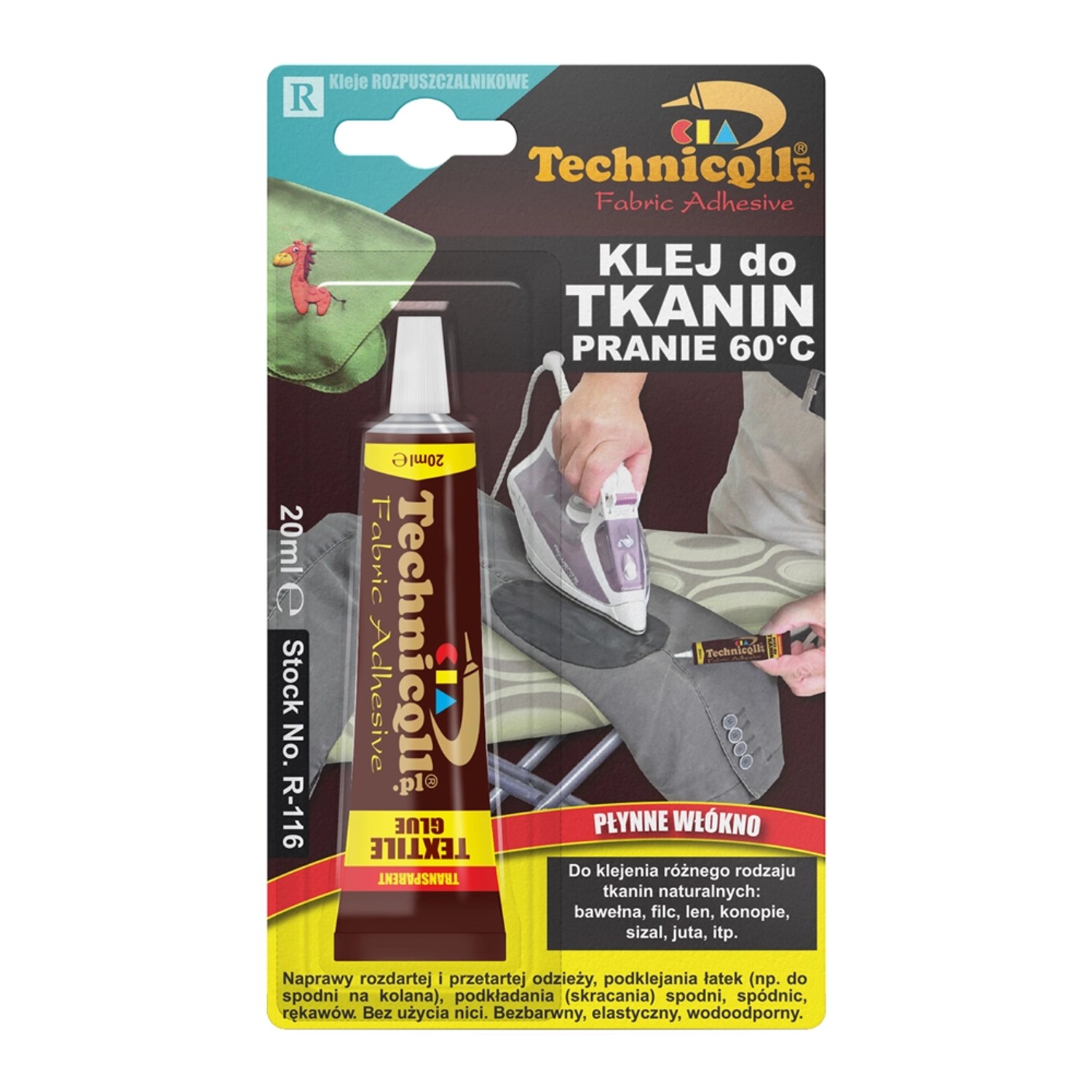 Klej Technicqll do tkanin 20 ml