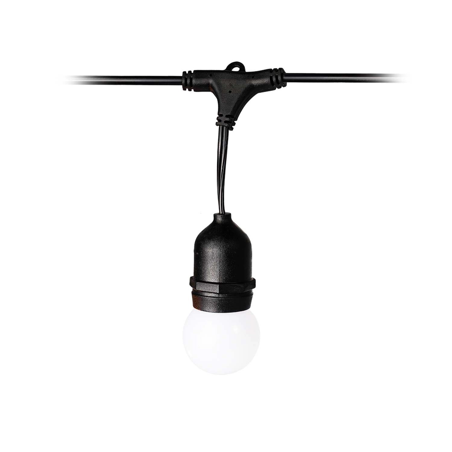 Eko-Light Girlanda ogrodowa 36V 10xE27 3000K IP44 mleczna