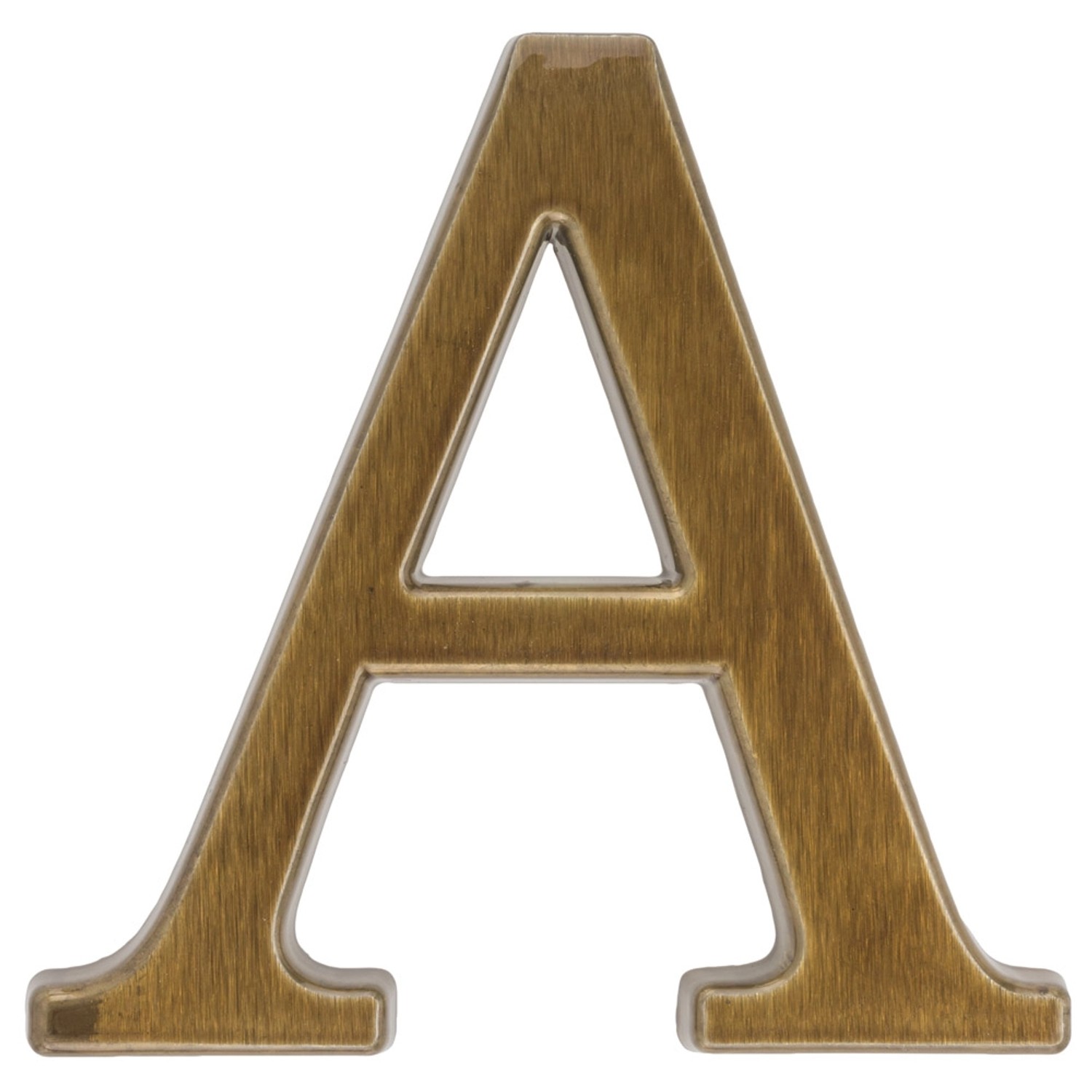 Metro Litera A aluminiowa brązowa wys. 10,5cm