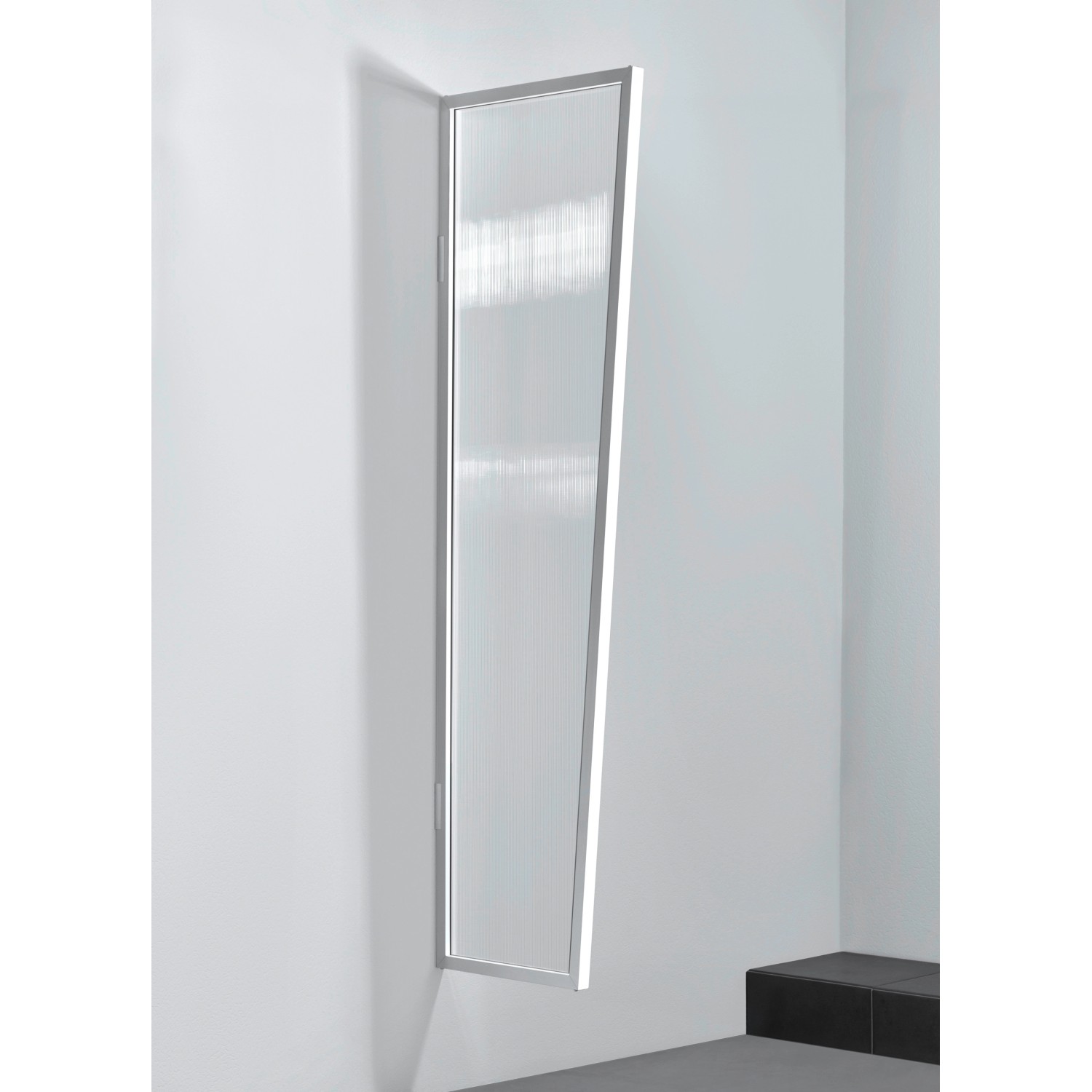 Gutta Ścianka boczna B1 bezbarwna/biała PC 45x60x200 cm