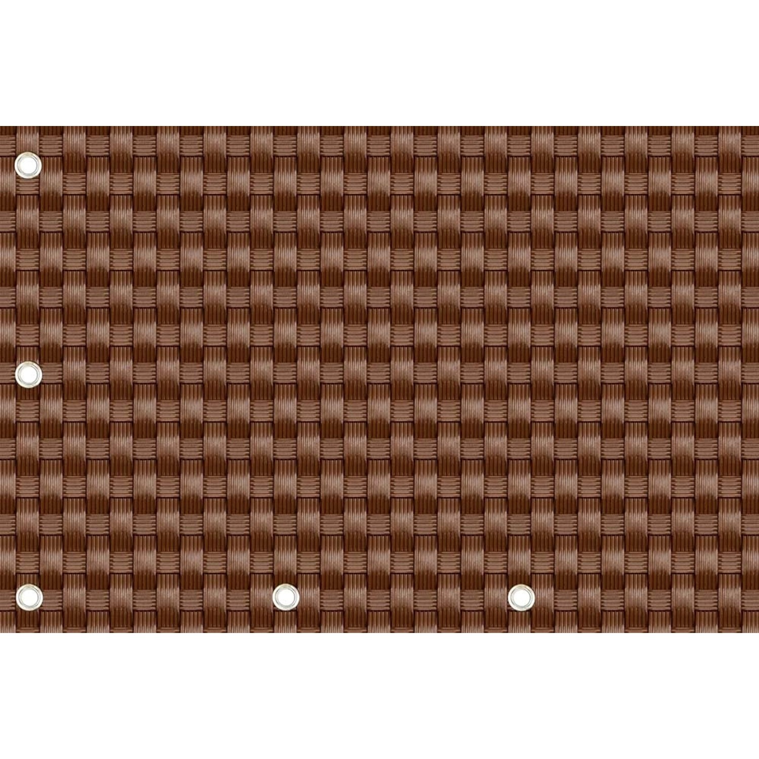 Mata rattanowa na wymiar j. brązowa - 10 x 90 cm