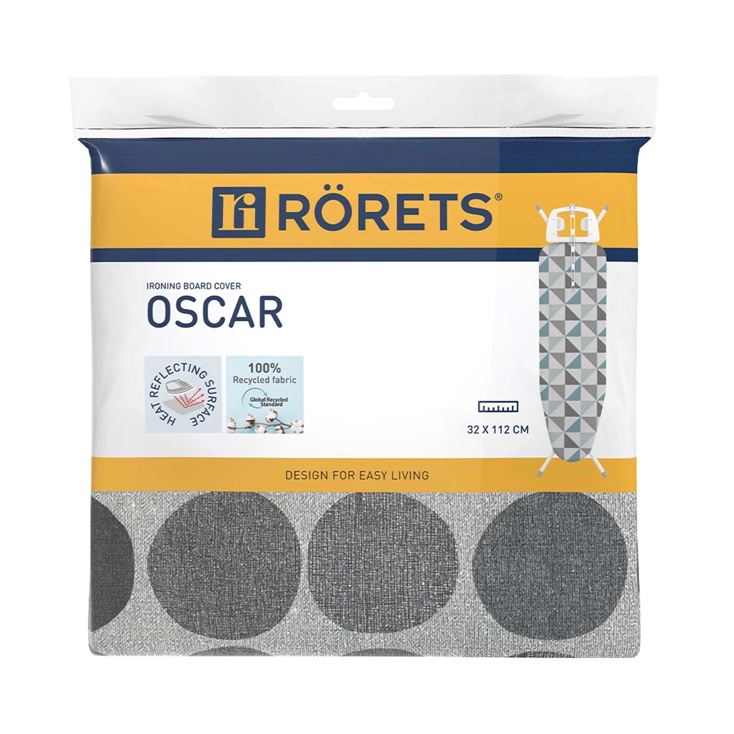 Rörets Pokrowiec na deskę do prasowania Oscar 112 cm x 32 cm