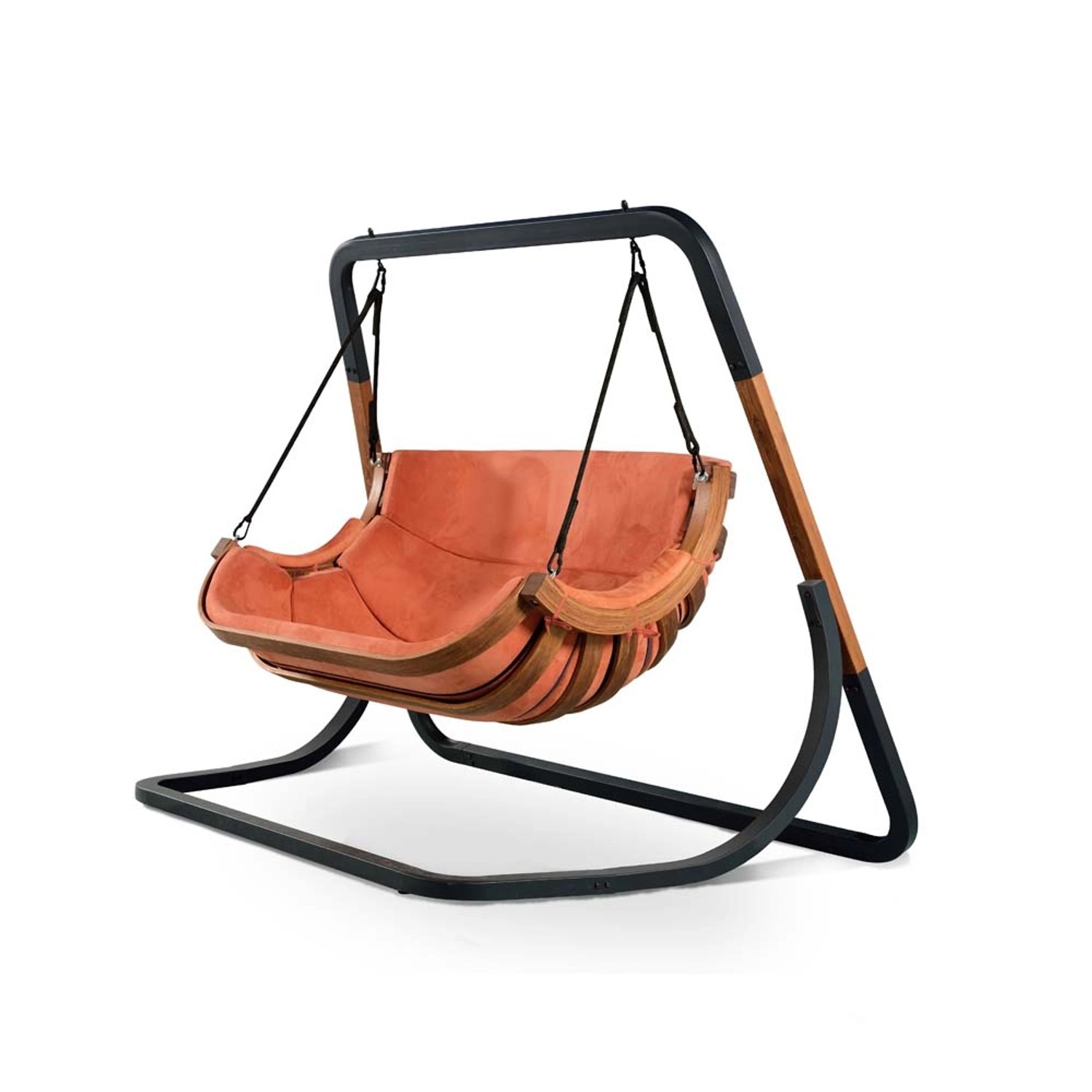 Fotel wiszący ALPHA 2 ze stelażem terracotta