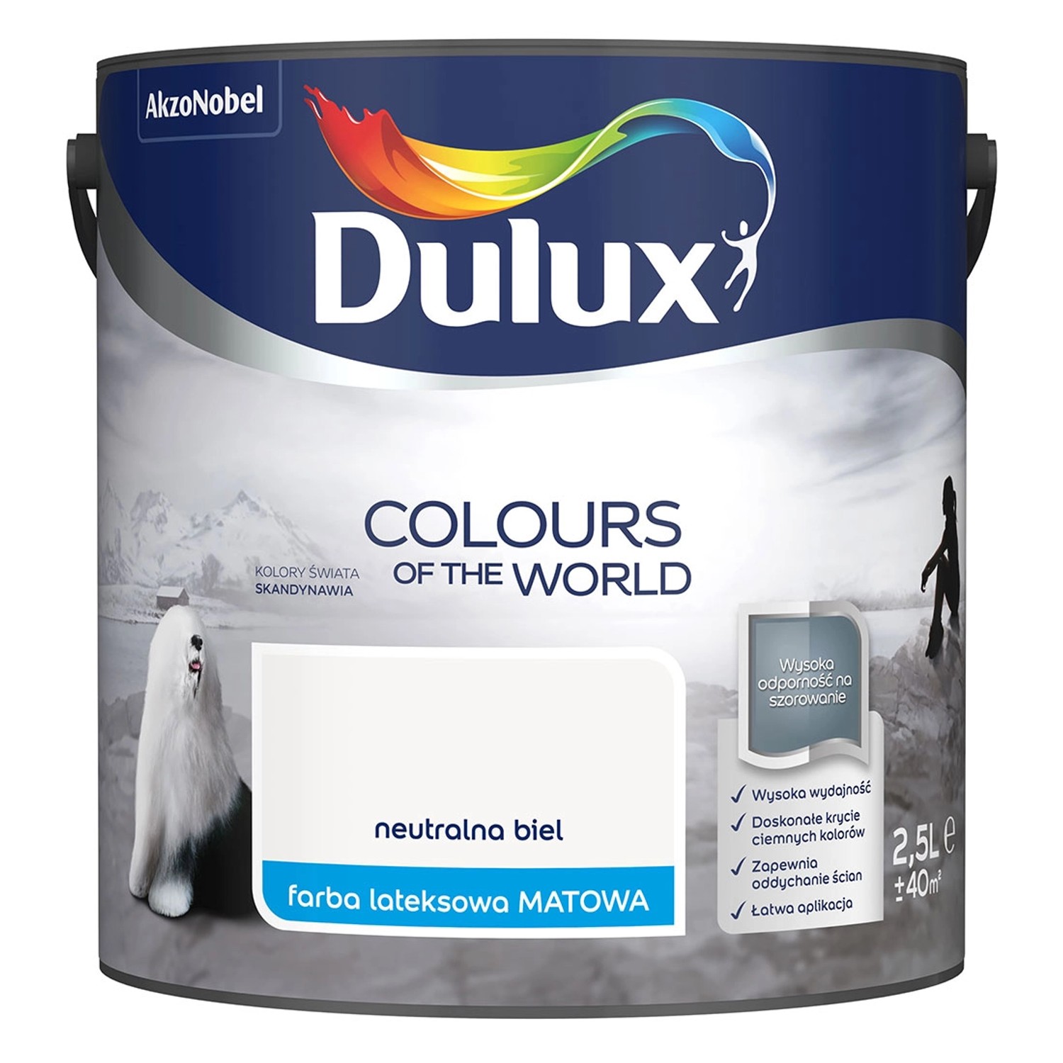 Farba Dulux Kolory Świata neutralna biel 2,5 l