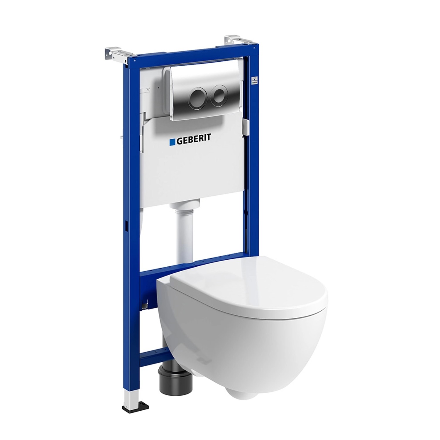 Geberit Zestaw podtynkowy Oval Light Delta 25 chrom