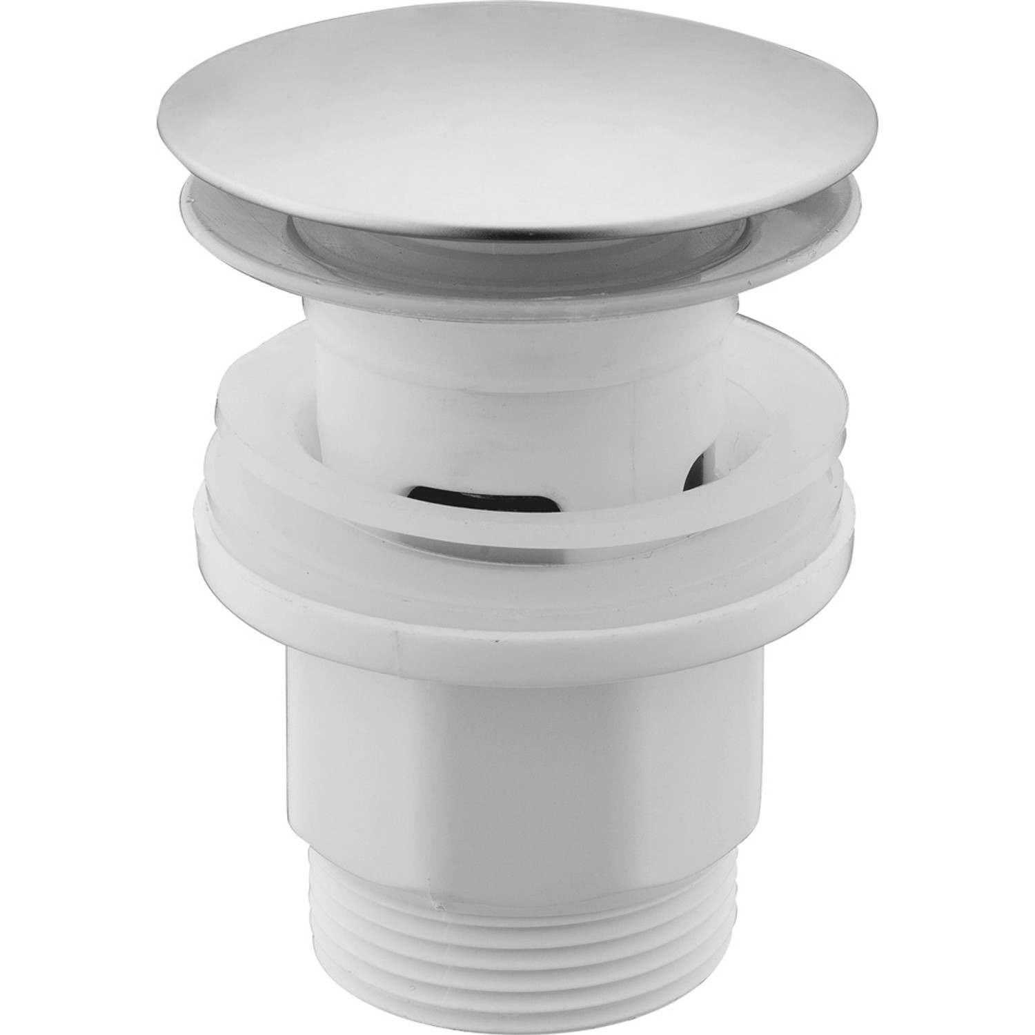 Korek do umywalki z przelewem Klik szary