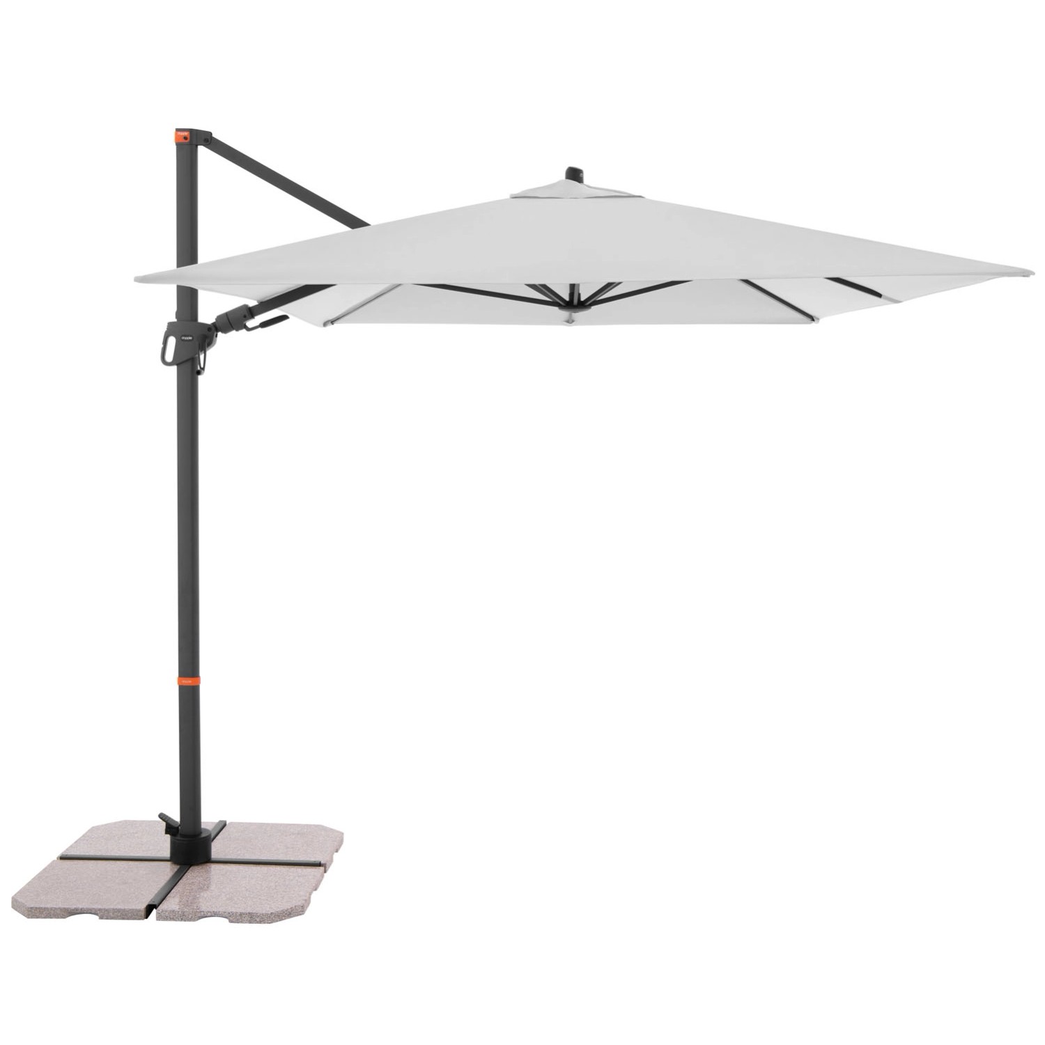 Parasol ogrodowy MY ZONE jasnoszary - 320 x 240 cm
