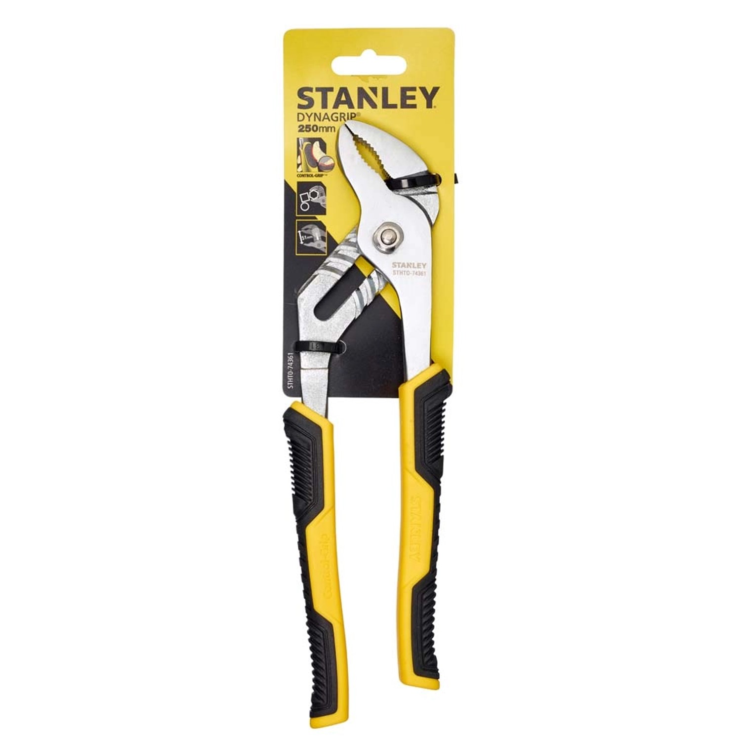 Stanley Szczypce Control grip, nastawne 250 mm