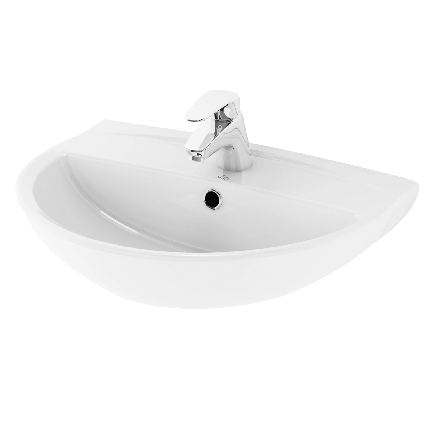 Mito Umywalka Red z otworem 50 cm biała