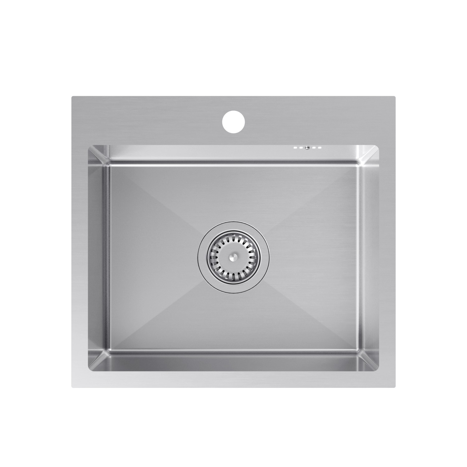 Zlew Chris 50 cm 1-kom stalowy