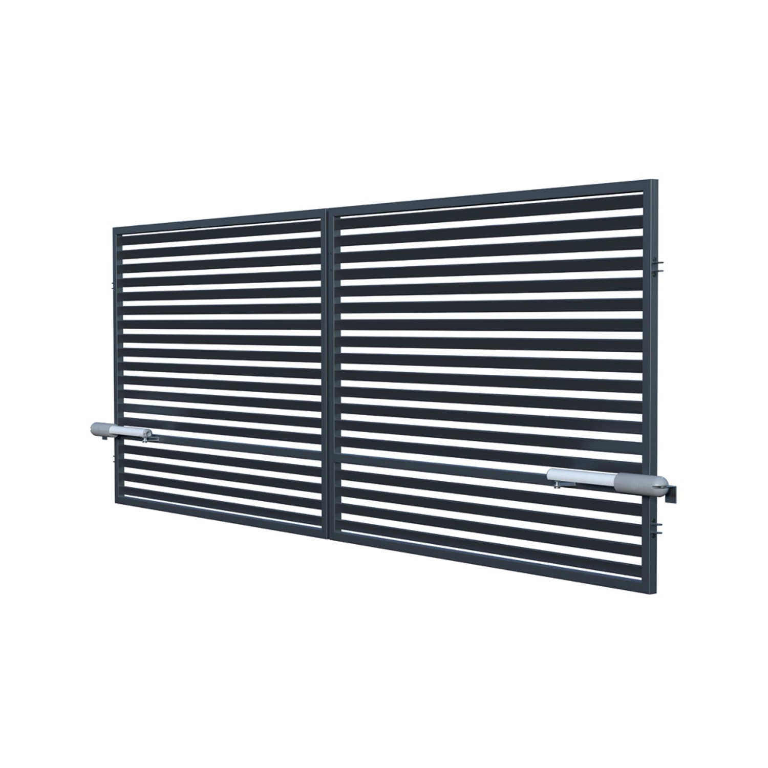 Polargos Brama Bryza 2-skrzydłowa z napędem antracyt 400 x 150 cm