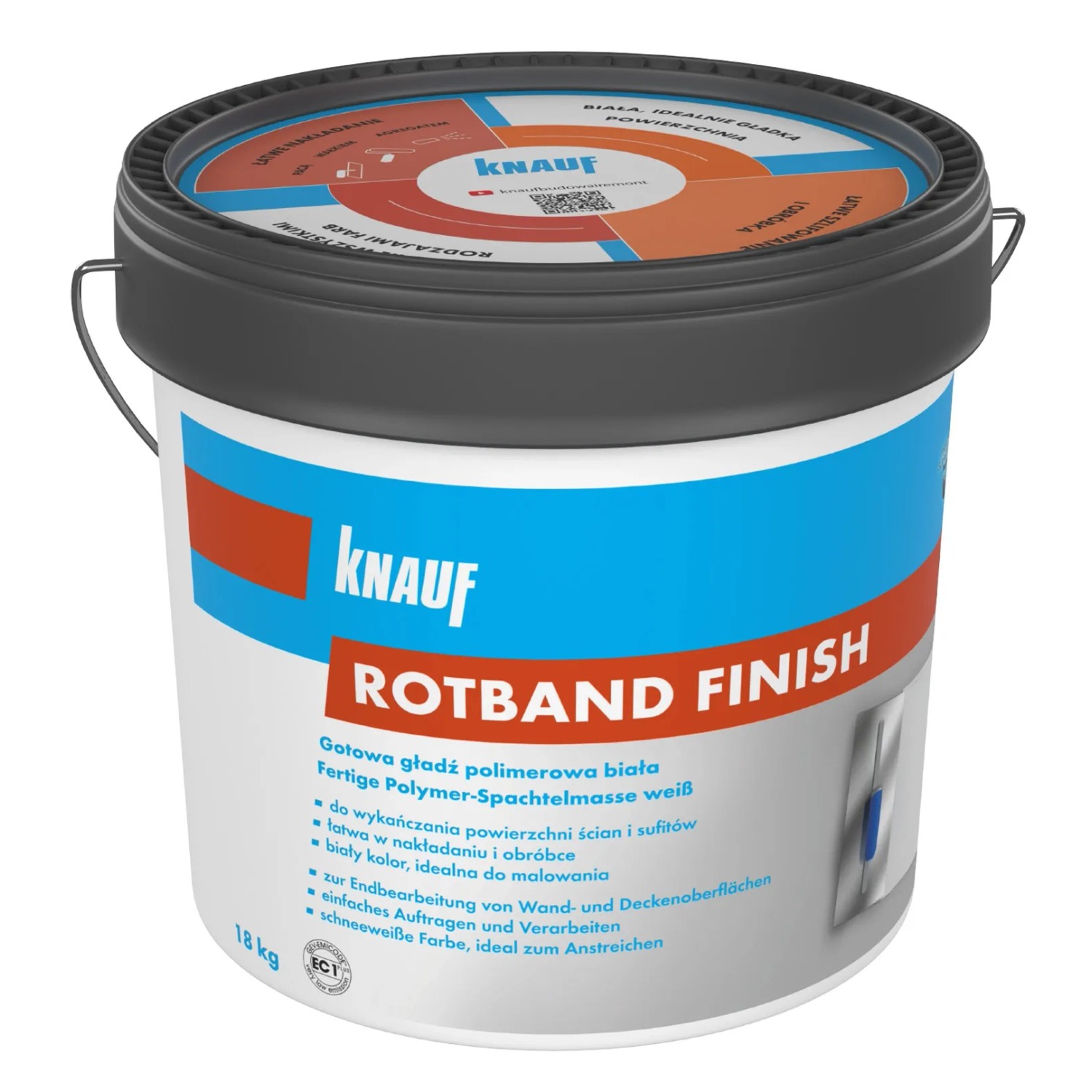 Knauf Gotowa gładź polimerowa Rotband Finish 18 kg