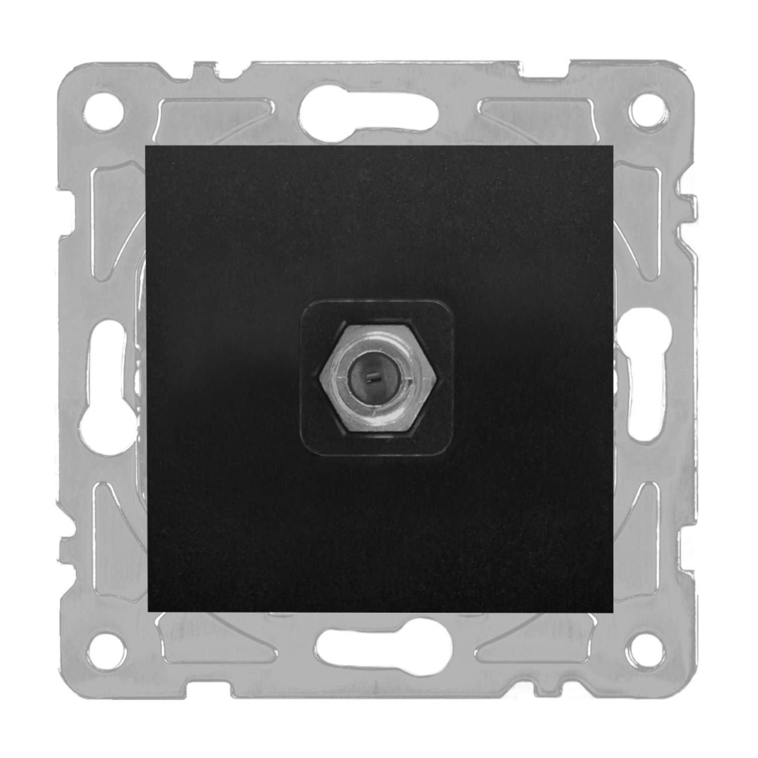 Electromalt Gniazdo Quad SAT czarne