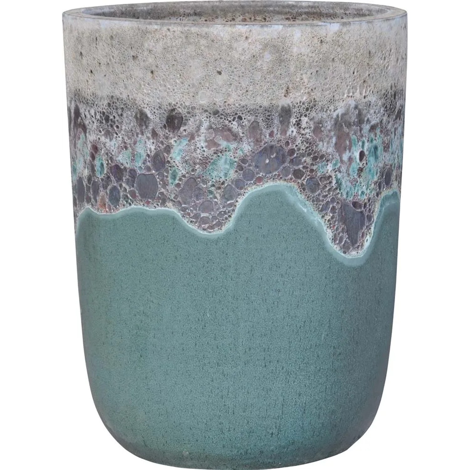 Donica Vulcano zielona - 46 x 61 cm