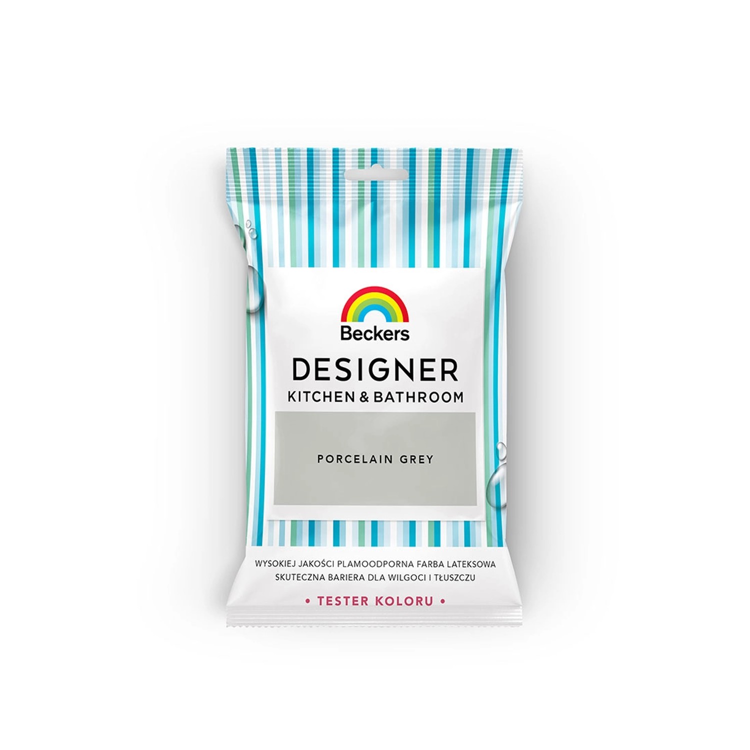 Tester farby Beckers Designer Kitchen&Bathroom Porcelain Grey 0,05 l