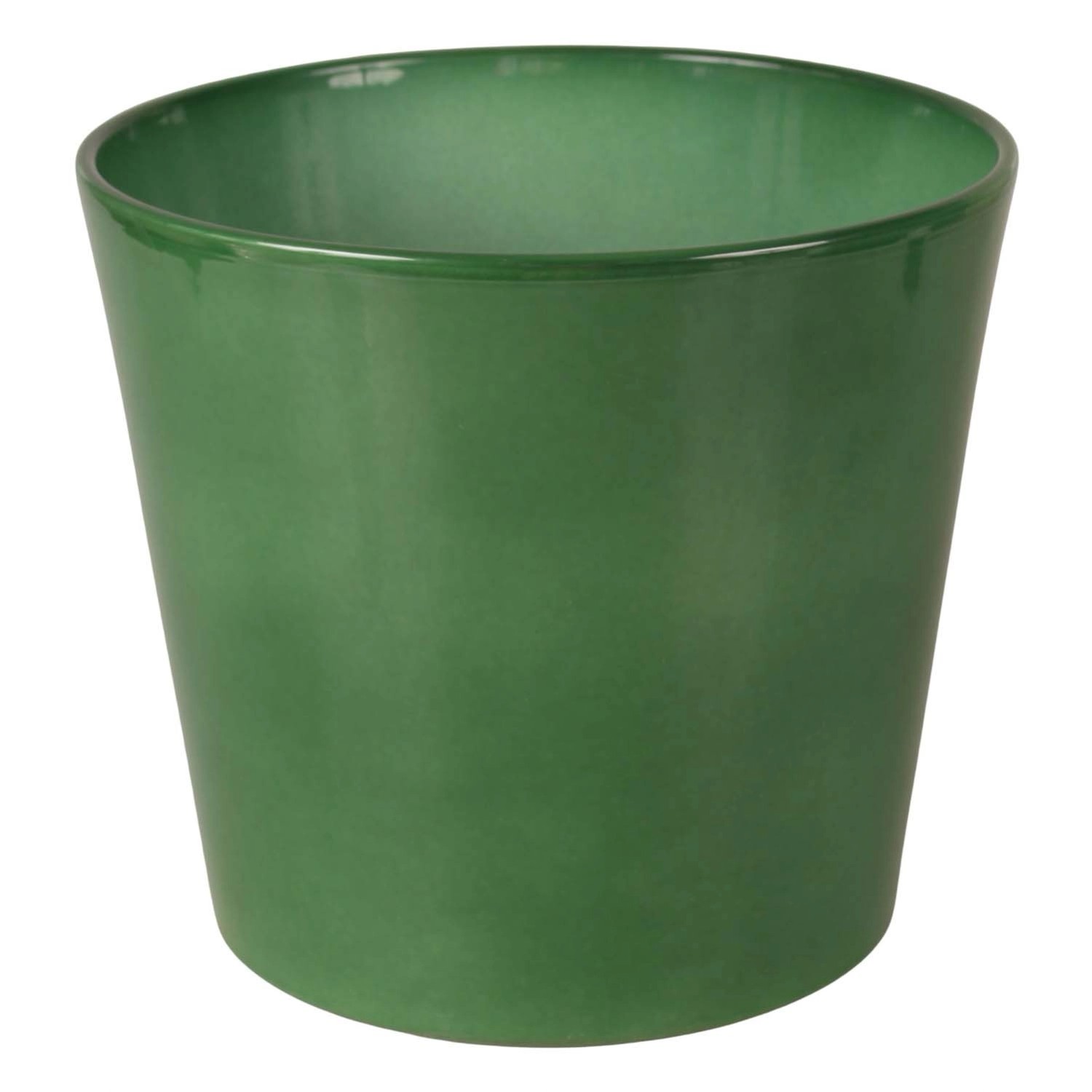 Osłonka ceramiczna zielona - 28 cm