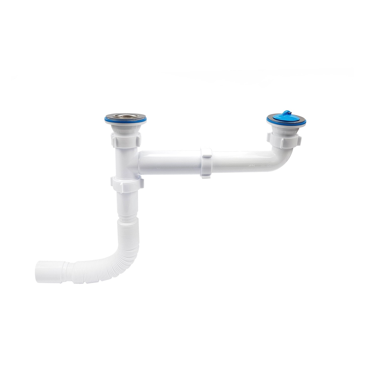 Tycner Syfon zlewozmywakowy 2-komorowy elastyczny, 1 1/2 x 40 mm