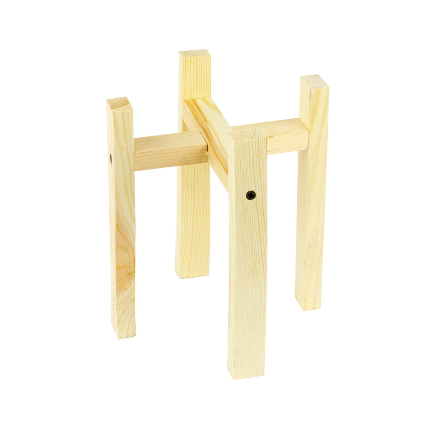 Drewniany stojak na doniczki S naturalny 18 x 17,5cm