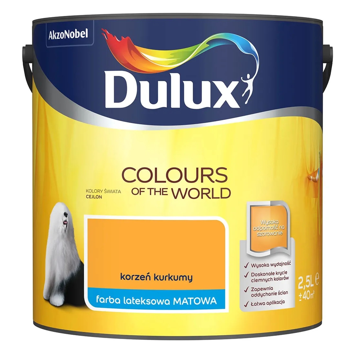 Farba Dulux Kolory Świata korzeń kurkumy 2,5 l
