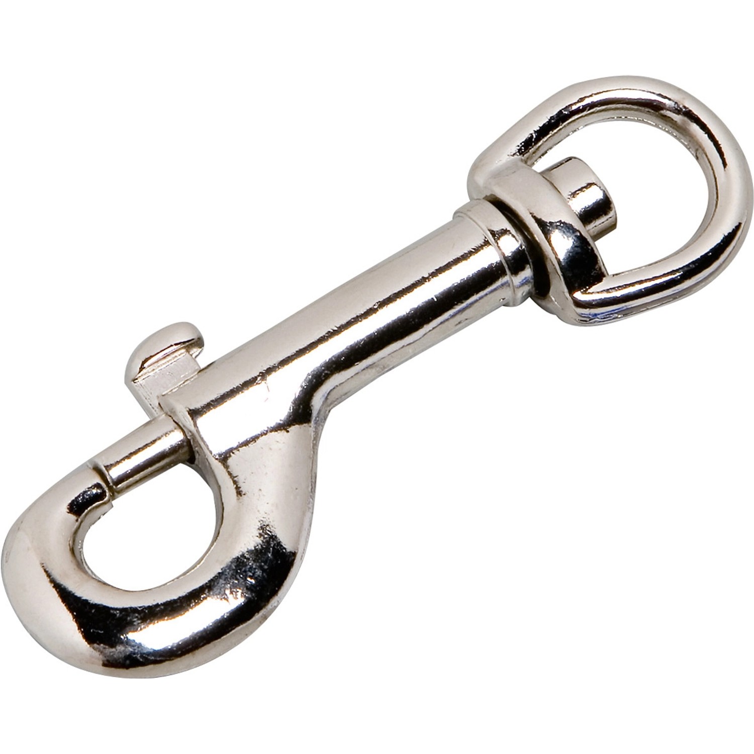 Karabińczyk krętlik 78mm niklowany