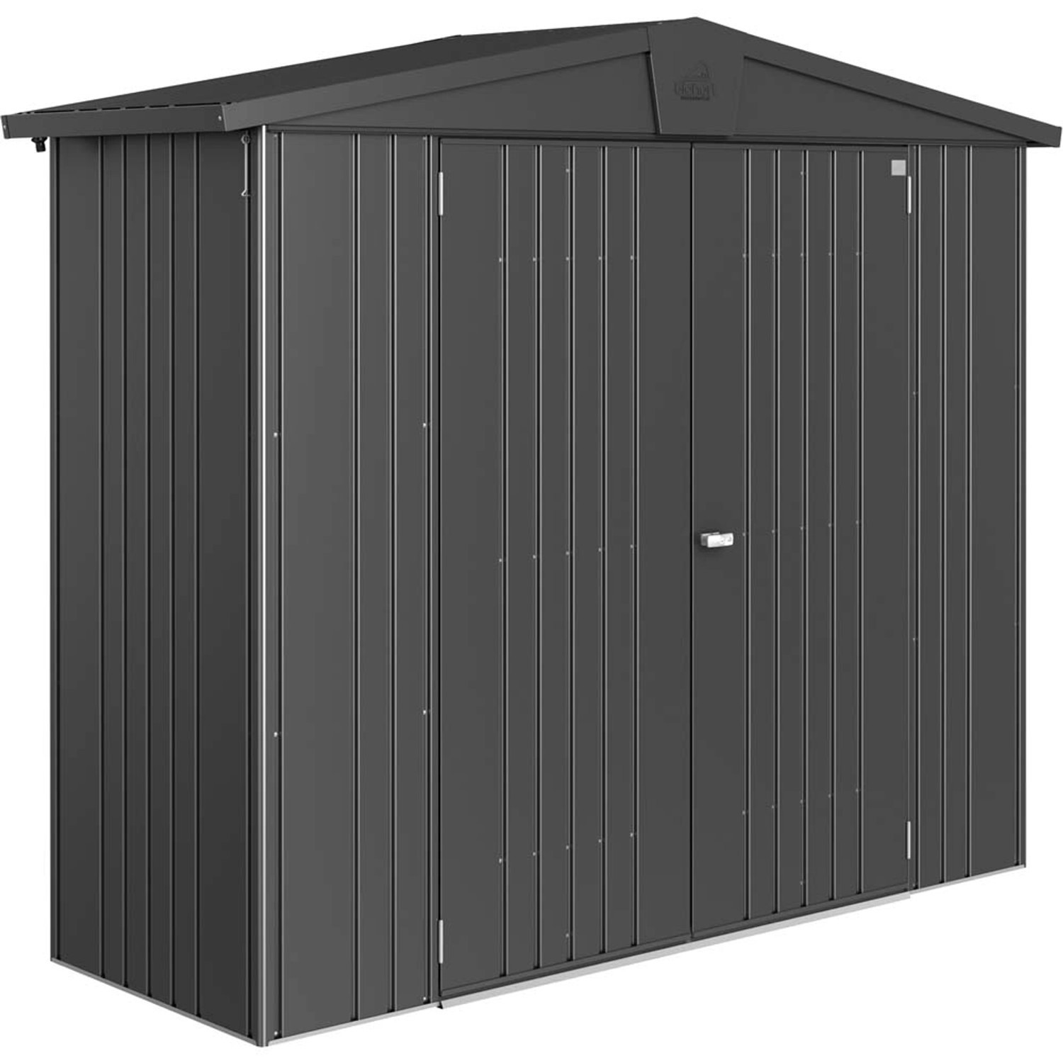 Biohort Domek ogrodowy ciemnoszary drzwi podwójne - 244 x 84 cm