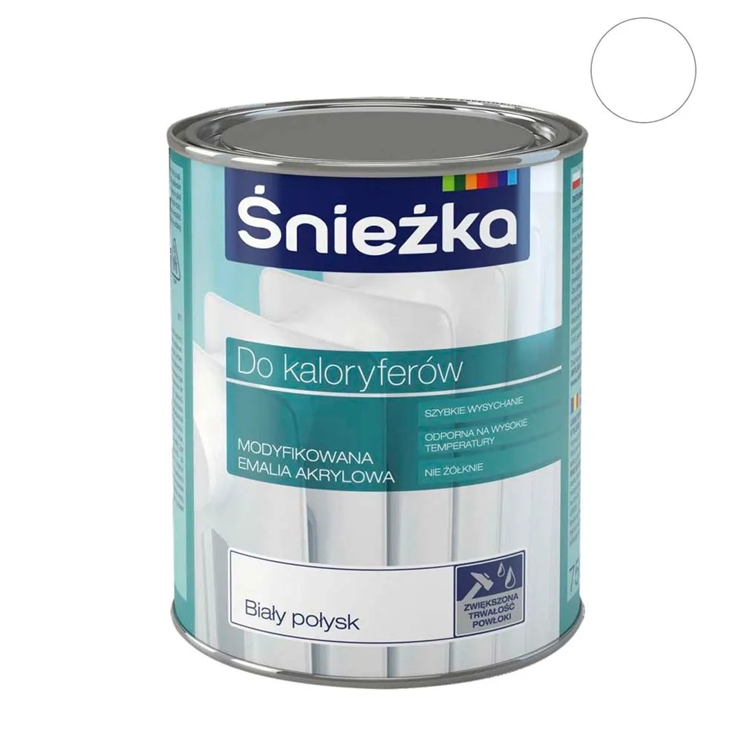 Śnieżka Emalia do kaloryferów biały 750 ml