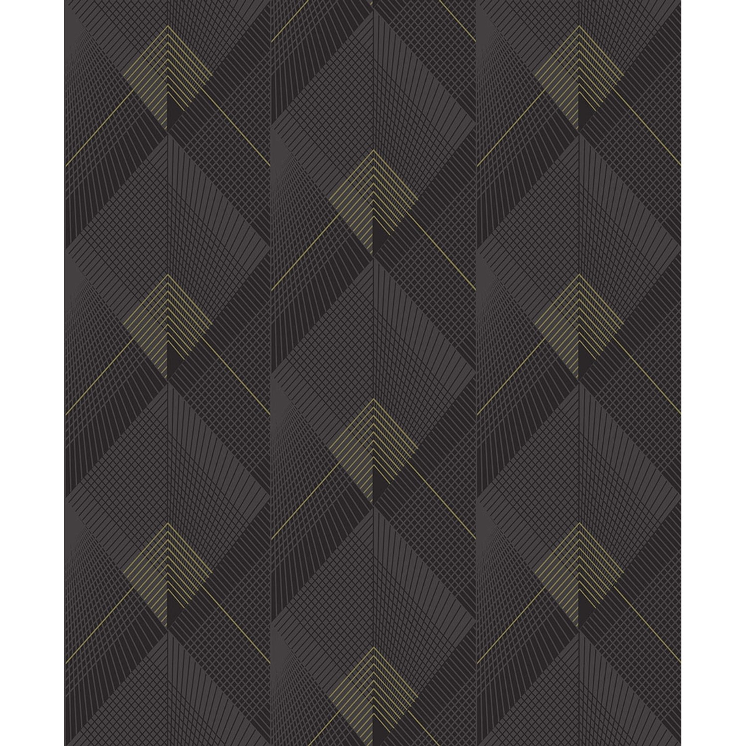 Tapeta winylowa na flizelinie CZARNA GEOMETRIA