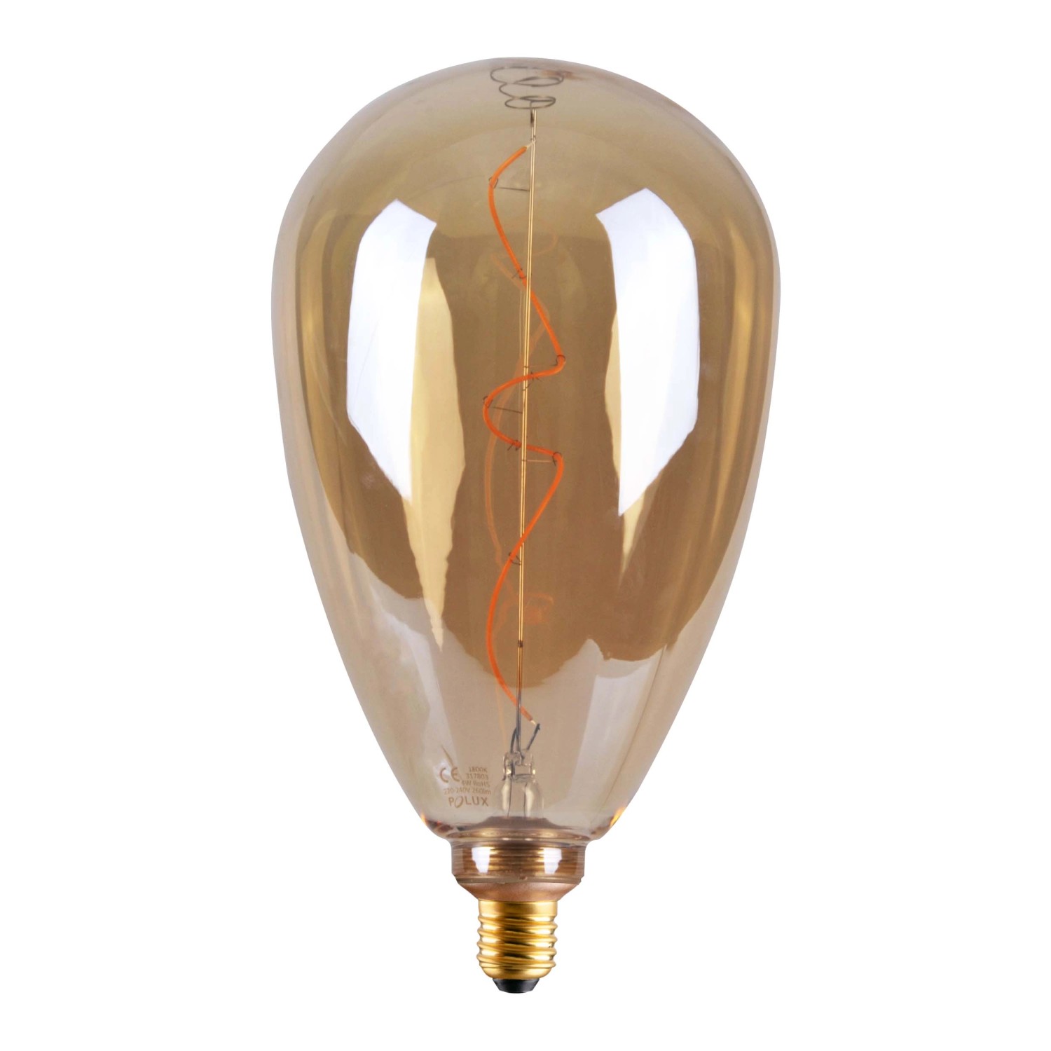 Goldlux Żarówka LED deco S173 amber E27 4W 1800K 260lm