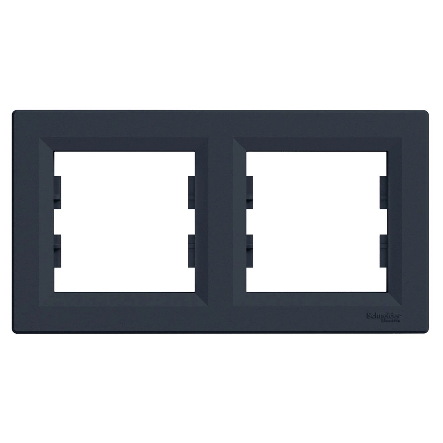 Schneider Electric Ramka Asfora podwójna pozioma antracyt
