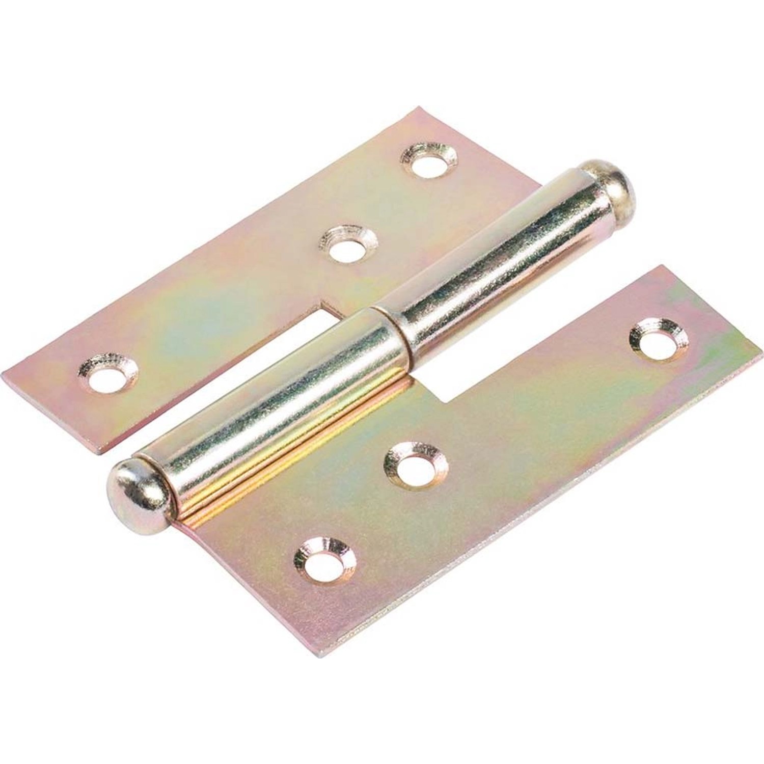 Zawias zdejmowany lewy 80 mm x 65 mm ocynkowany na żółto