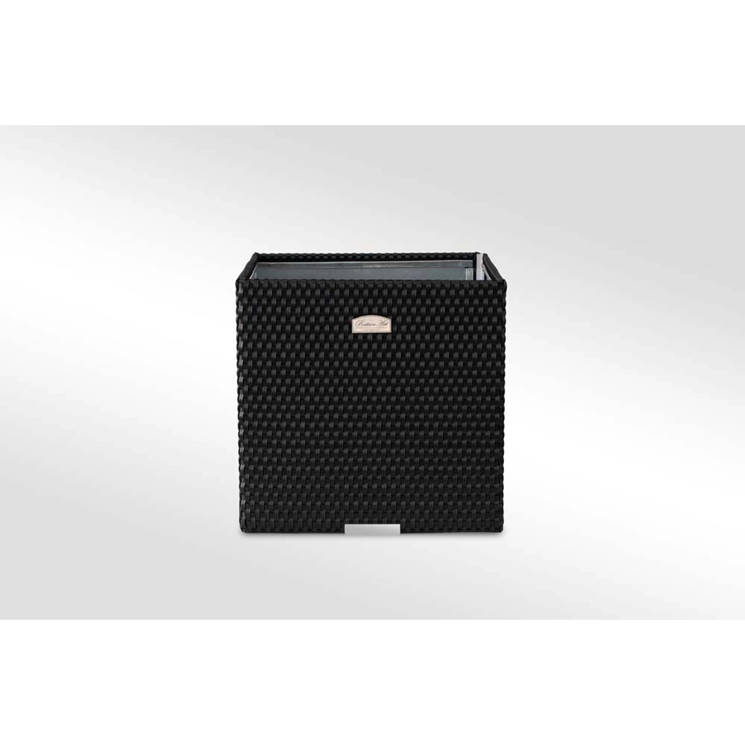 Donica rattanowaz zielona - 46 x 46 x 46 cm