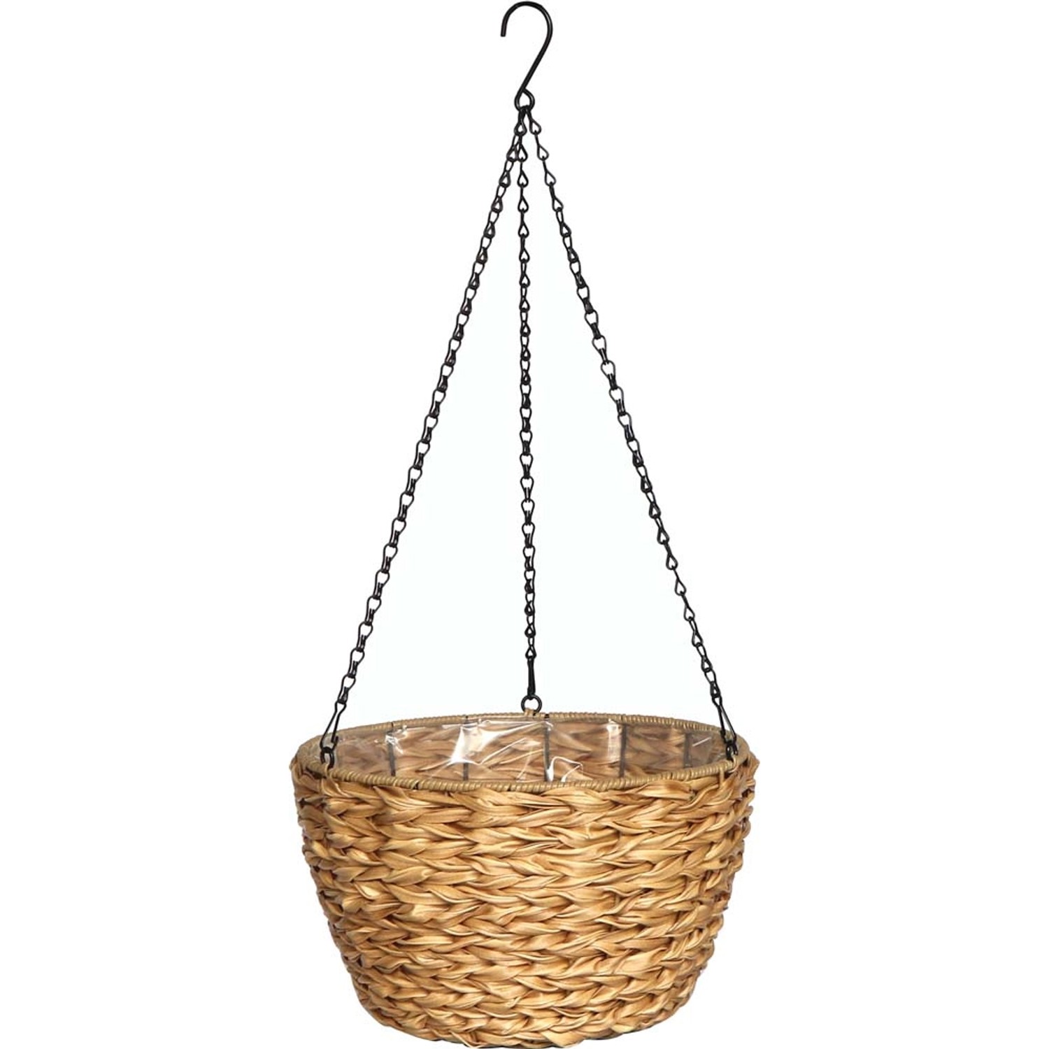 Osłonka Bahama wisząca wiklinowa żółta - śr. 29 cm