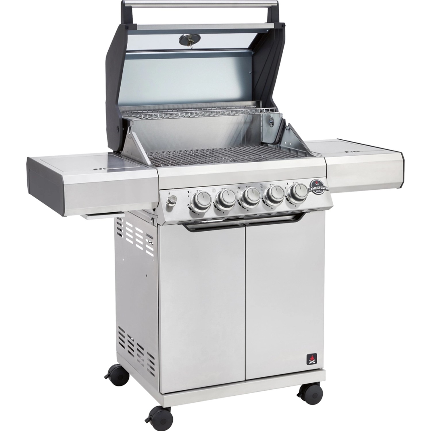 Jamestown Grill gazowy KNOX inox 3+2-palnikowy 17,0 kW