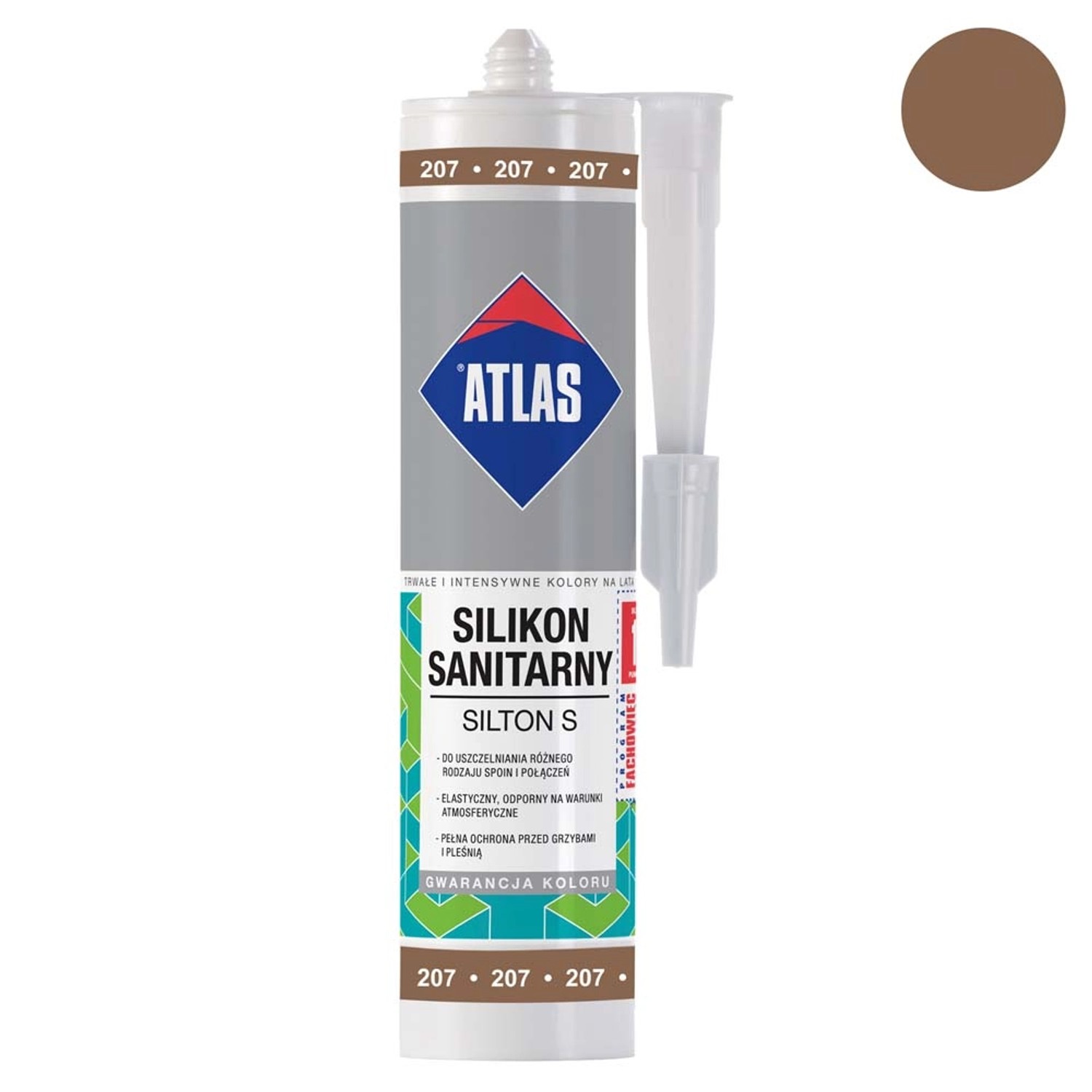 Atlas Silikon sanitarny Silton S 207 latte 280 ml